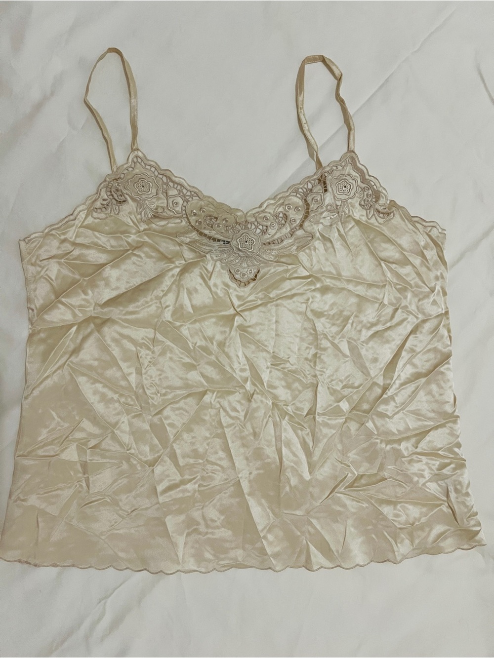 Embroidered Silk Camisole